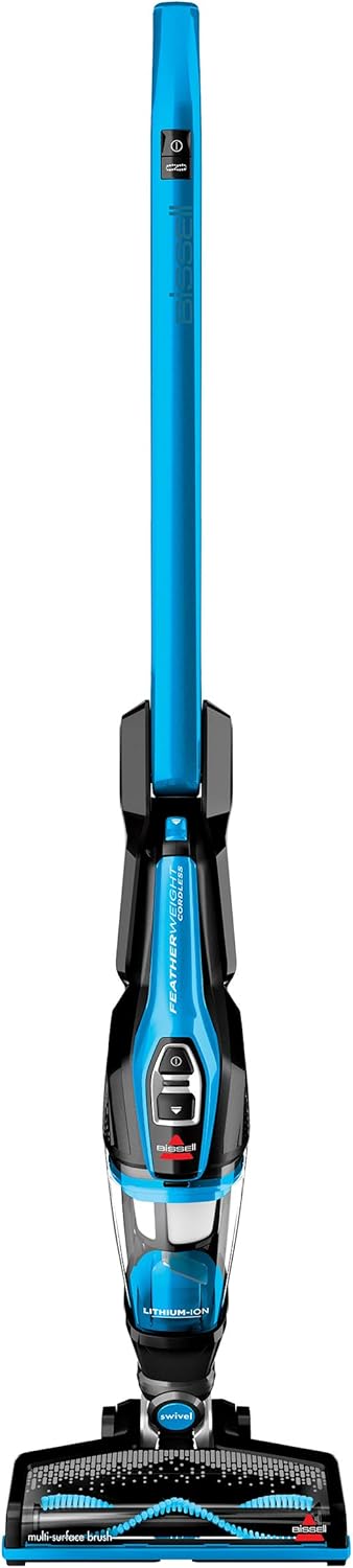 BISSELL, 3061 Featherweight Cordless Stick Vacuum, Electric Blue, Black