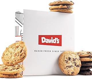 David's Cookies Assorted Cookies in Carton Pack | Delicious Homemade Treats, Freshly-Baked Gourmet Food Cookie Gift Snacks - Great For Superbowl Sharing With Family, Friends And Loved Ones - 1 Pack