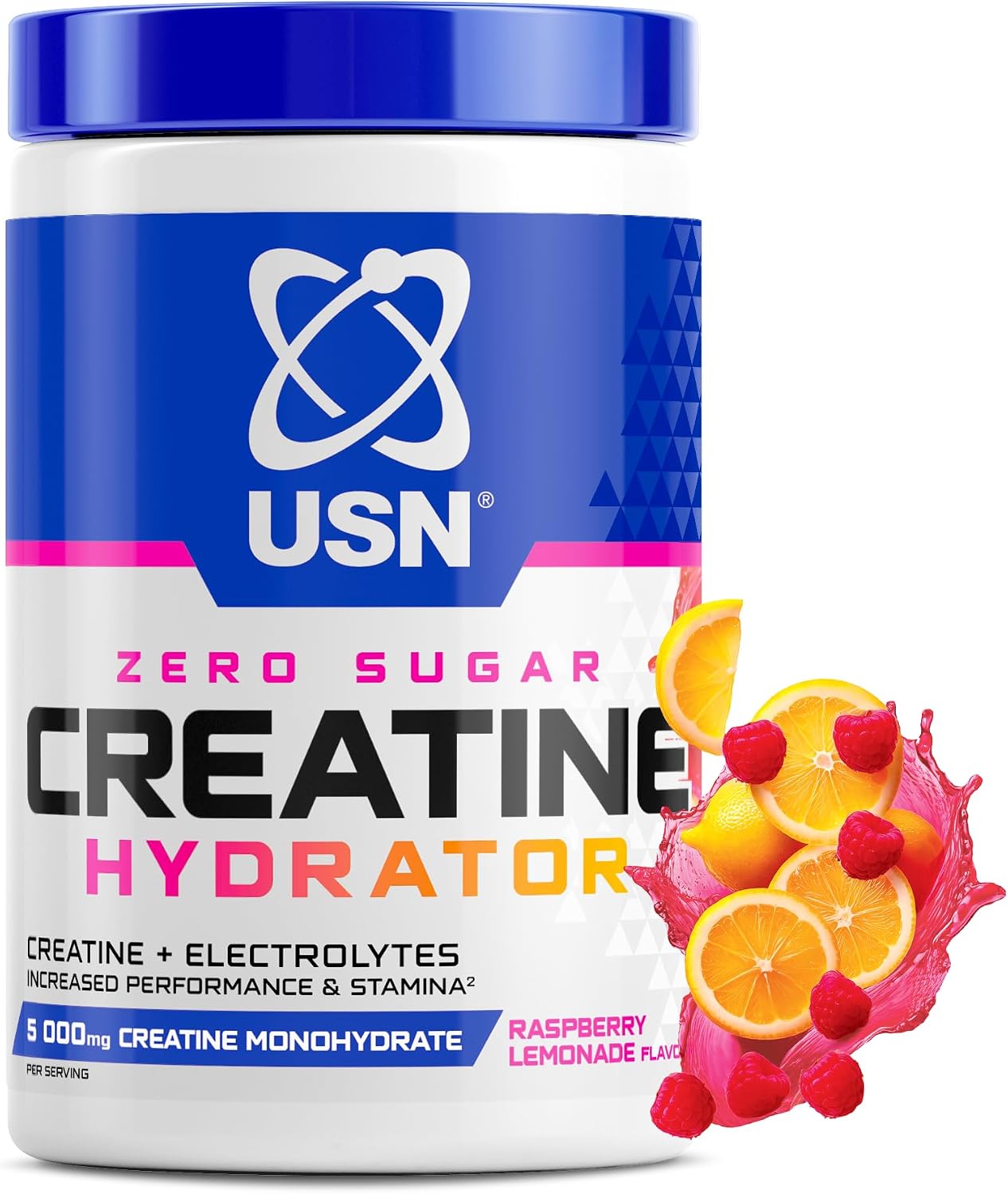 USN Creatine Hydrator Creatine & Electrolytes I Raspberry Lemonade I 330g