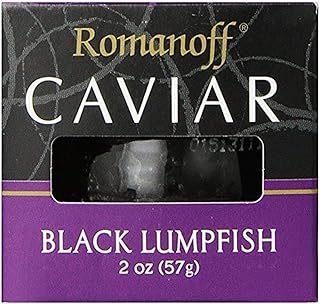 Romanoff Caviar Black Lumpfish, 2 oz, Whole
