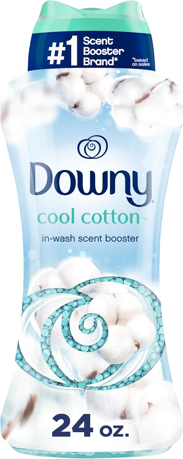 Downy In-Wash Laundry Scent Booster Beads, Cool Cotton, 24 oz