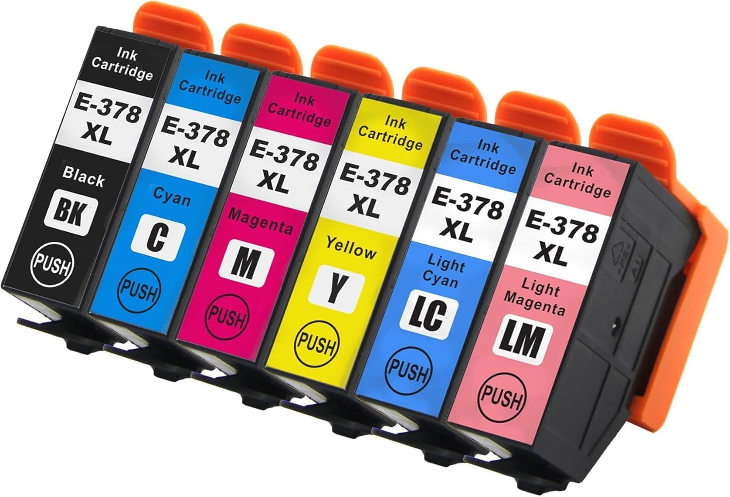 378XL Ink Cartridges Replacement for Epson 378 Ink Cartridges Multipack Compatible with Expression Photo XP-8500 XP-8505 XP-8600 XP-8605 XP-8700 XP-8000 XP-8005 XP-15000 Printer (6-Pack)