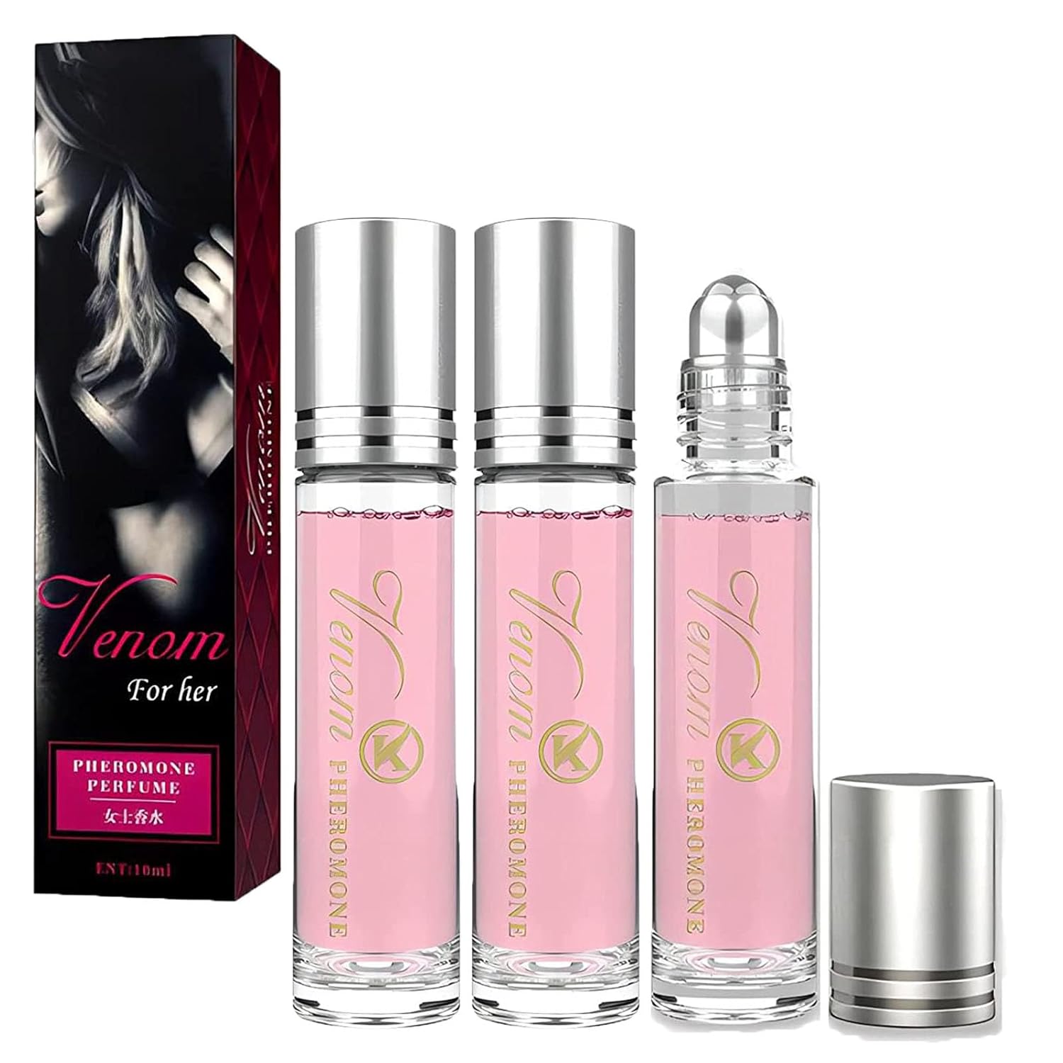 3Pcs Lunex Phero Perfume,pheromones perfumes for women,Roll On Perfume, Portable Perfumes Long Lasting Female