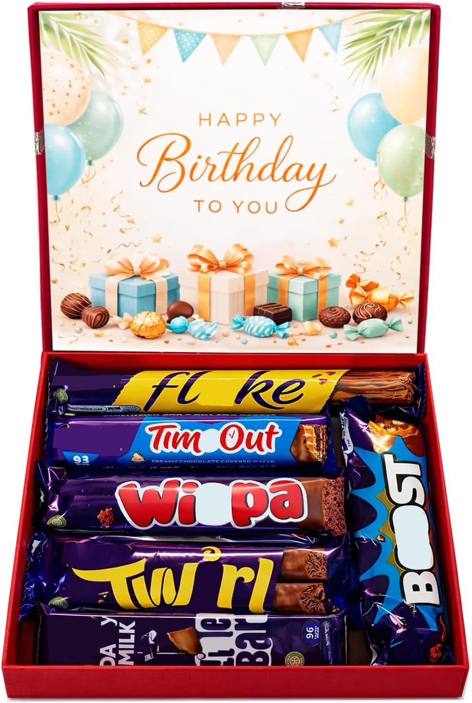 Happy Birthday Chocolate Gift Box – Chocolate Gifts for Men – Boys Birthday Gifts, Letterbox Chocolates – Ready to Gift Treat Box for Kids Adults