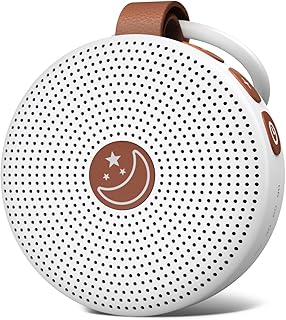 Mini Baby Sound Machine White Noise Machine with 30 Soothing Sounds for Kids Adults Auto-Off Timer 32 Volume Levels Rechargeable Portable Brown Noise Sleep Machine for Home Office Privacy and Travel