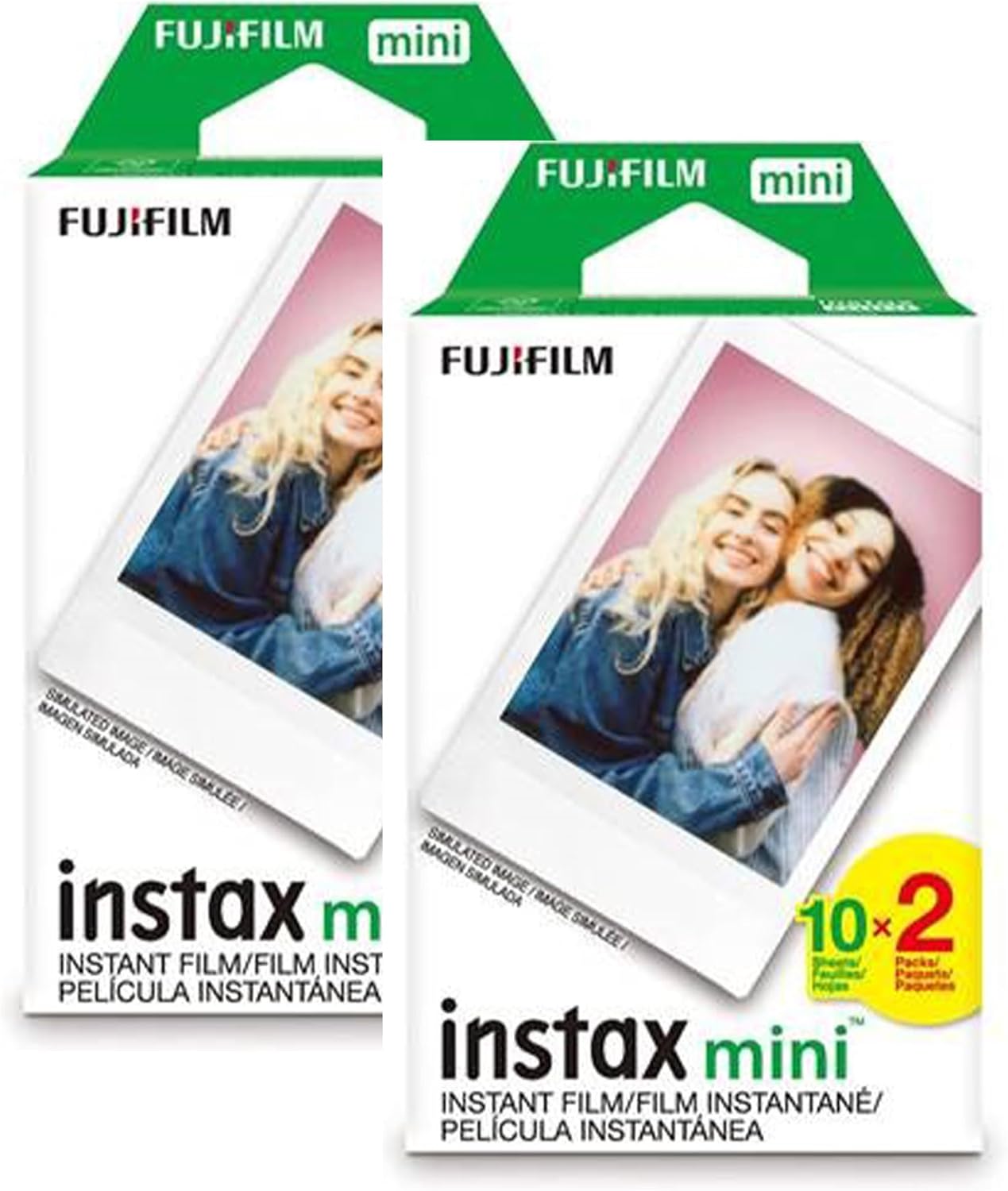 Fujifilm Instax Mini Instant Film, 2 x 10 Shoots X 2Pack (Total 40 Shoots) Value Set