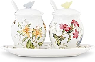 Lenox Butterfly Meadow 7-Piece Condiment Set, White -