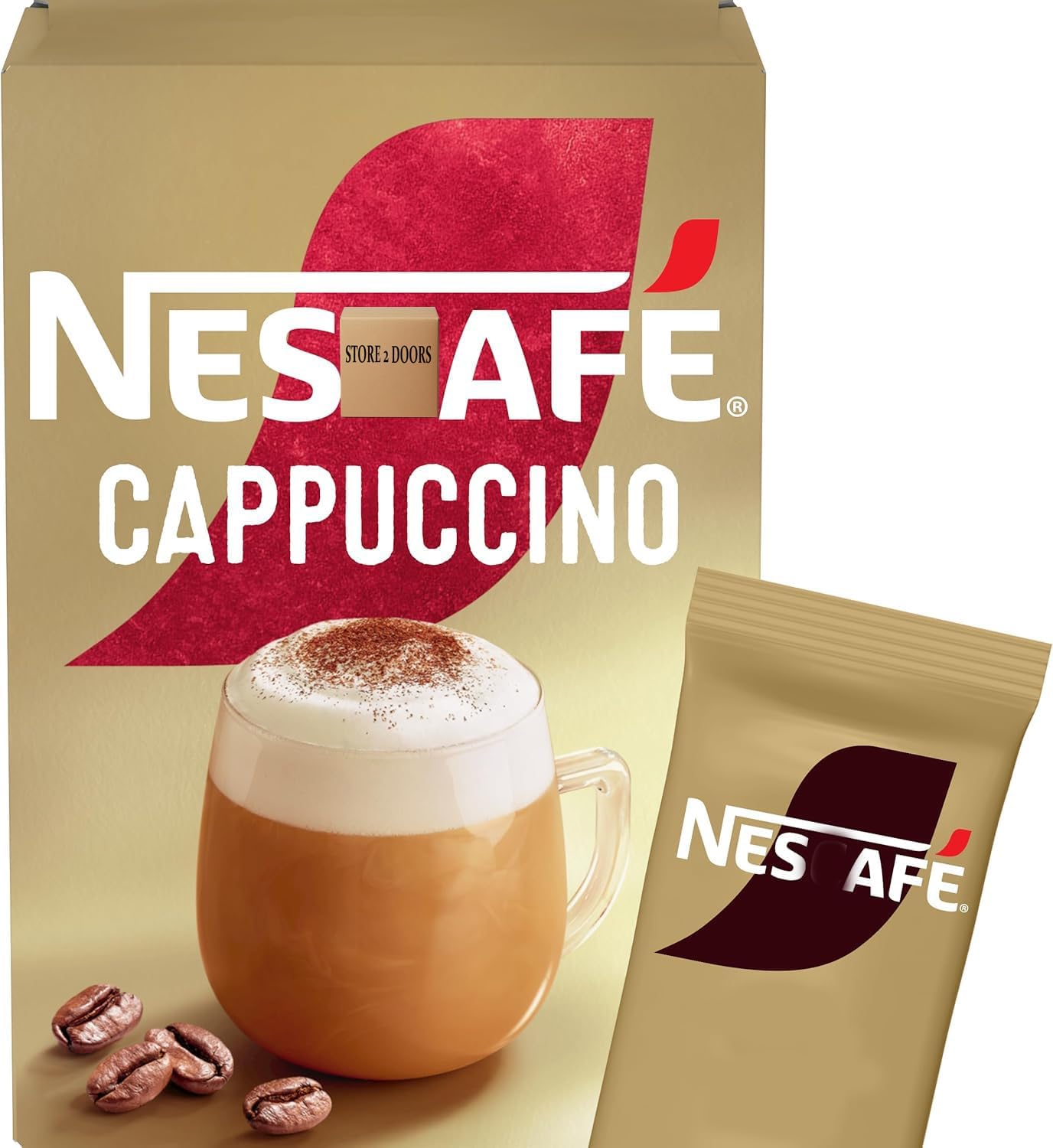 NESCEFE Cappuccino 7 x 15.5g – Instant Coffee Drink Mix – Smooth, Frothy, & Sustainably Sourced (Pack of 3)