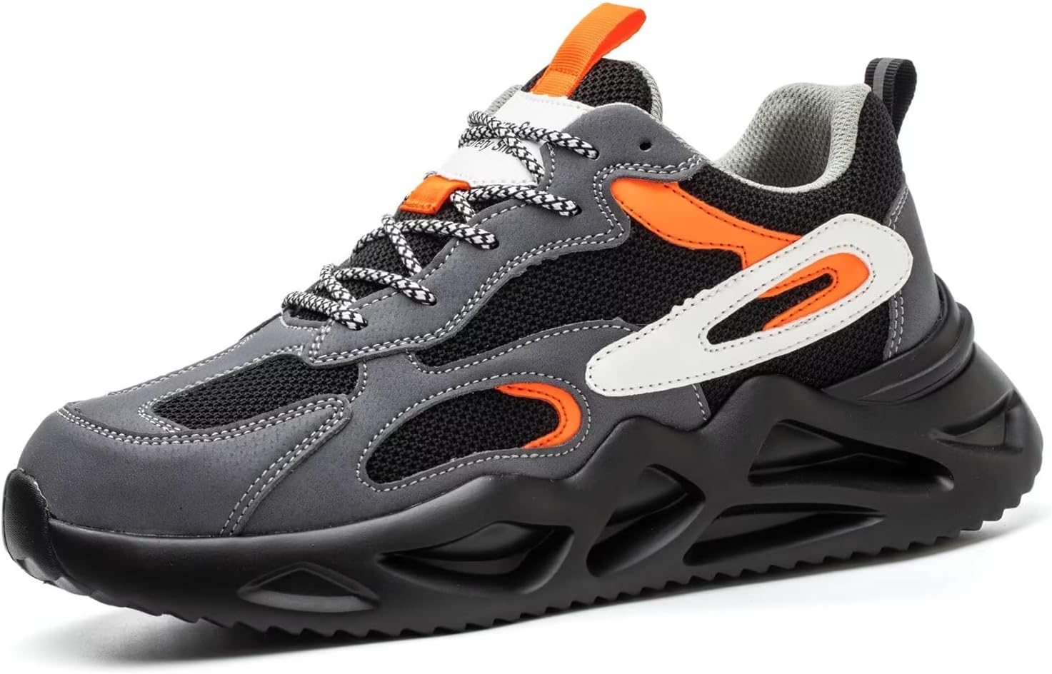 Annvia Steel Toe Cap Trainers Men Women Safety Trainers Lightweight Non-Slip Anti-Smashing Puncture Proof Work Shoes