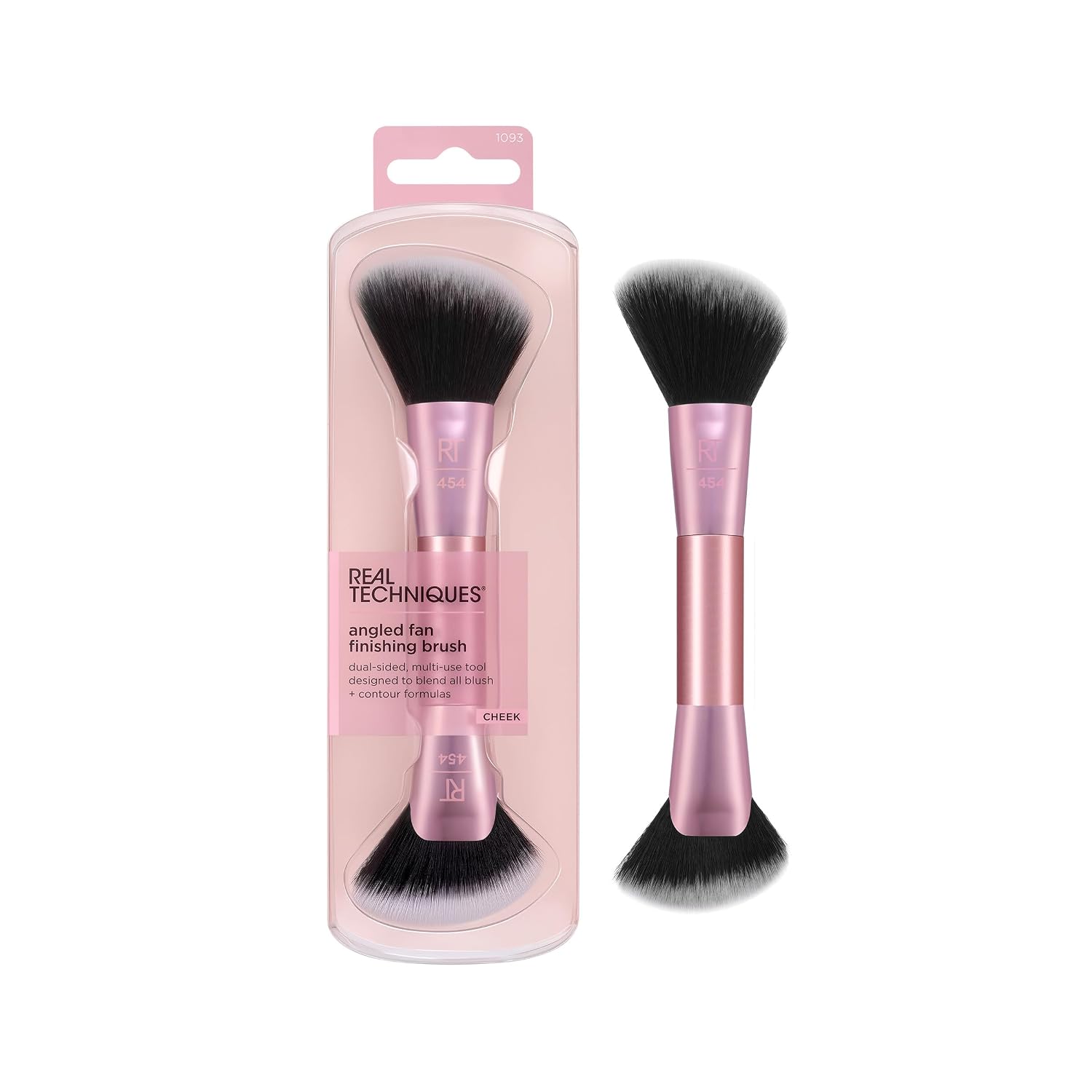 Real Techniques Angled Fan Finishing Brush, Blush Makeup Brush