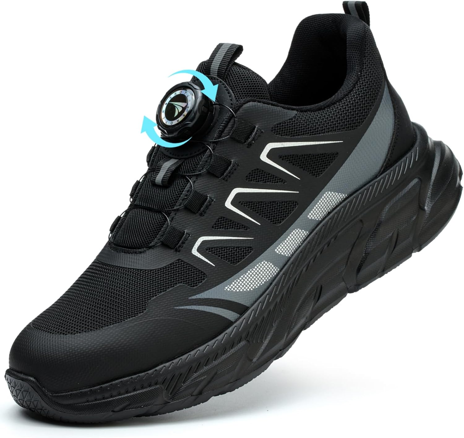 Safety Trainers Men Women Steel Toe Cap Trainers Lightweight Work Safety Shoes Breathable Non Slip Steel Toe Cap Boots Swivel Buckle Shoelaces