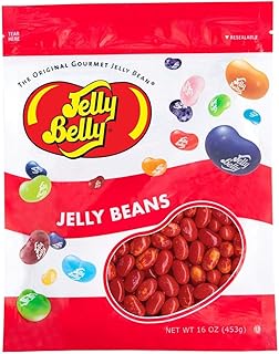 Jelly Belly Sizzling Cinnamon Jelly Beans - 1 Pound (16 Ounces) Resealable Bag - Genuine, Official, Straight from the Source