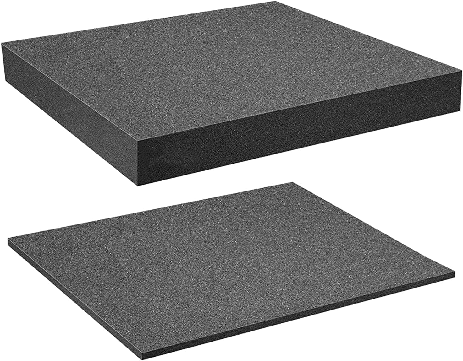 2PCS Polyurethane Tool Box Foam Inserts,Square Foam Cube,Pick And Pluck Inserts,Cuttable Sheet For Box Organisation,Cuttable For Diy & Tool Storage Systems,405 * 305 * 10MM,405 * 305 * 25MM,Kiuiom