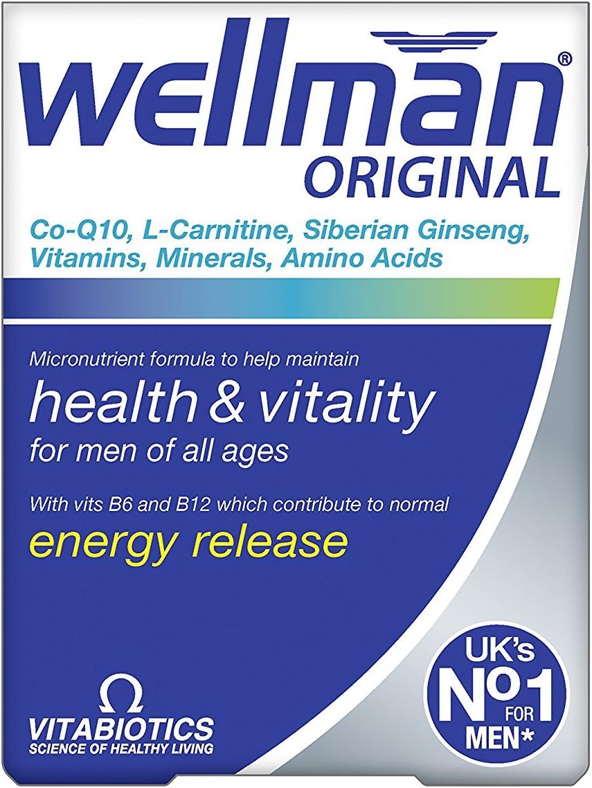 Vitabiotics Wellman Original - 30 Capsules - PACK OF 4
