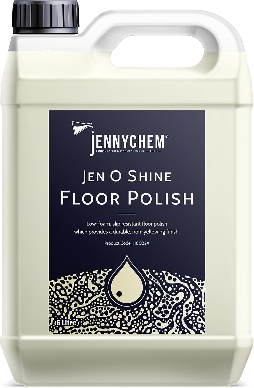 Jen O Shine Floor Polish – Concentrated High-Gloss Floor Restorer (5L) | Non-Yellowing, Low-Foam Formula for Spray & Mop Application | Buffs Dull Floors to Shine