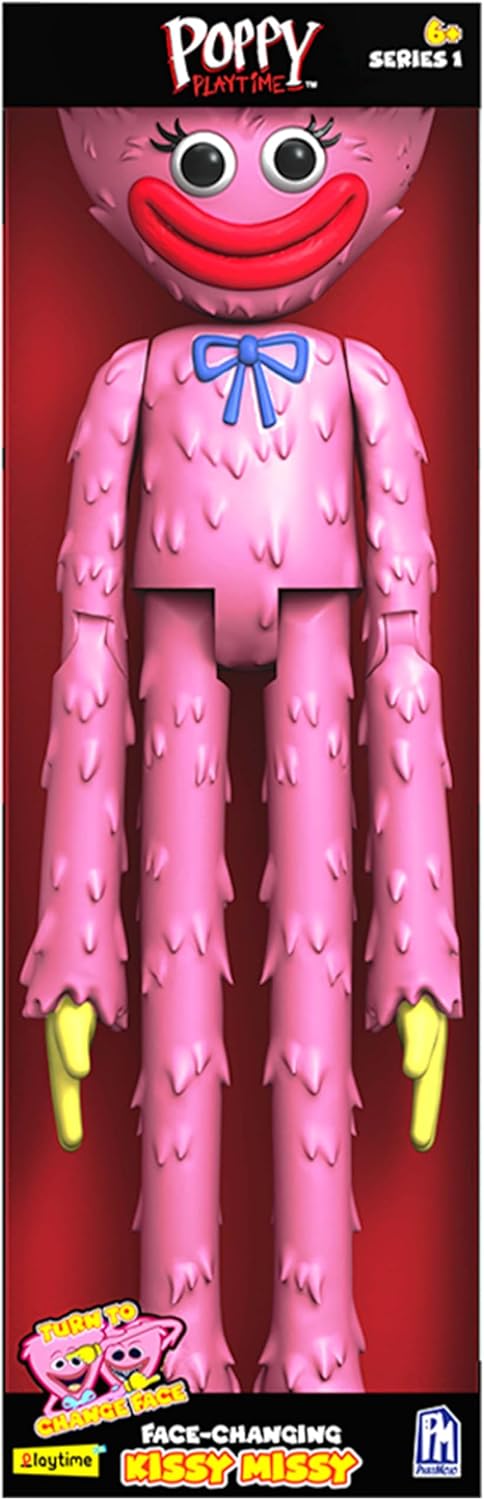 Poppy Playtime - Official Licensed Deluxe Kissy Missy Face-Changing Figure (12 inches tall, Series 1)