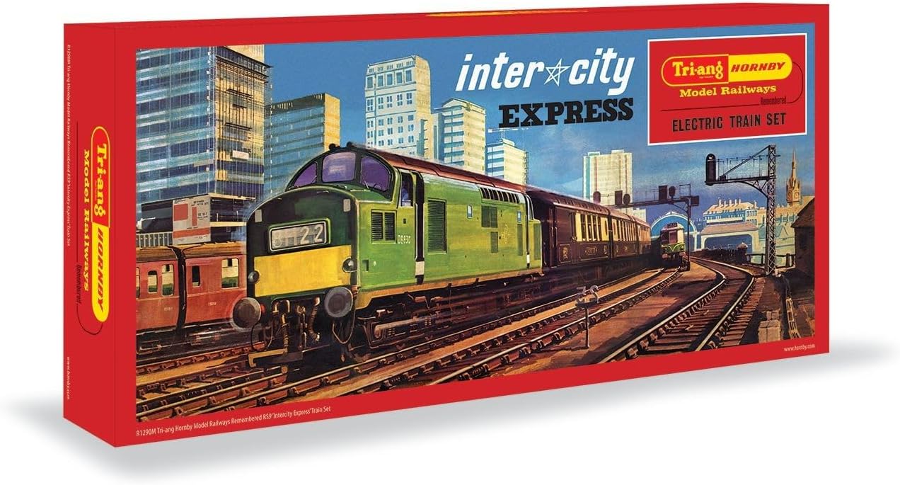 Hornby R1290M Triang RS9 Intercity Express Electric Train Set, Green, 00 Gauge