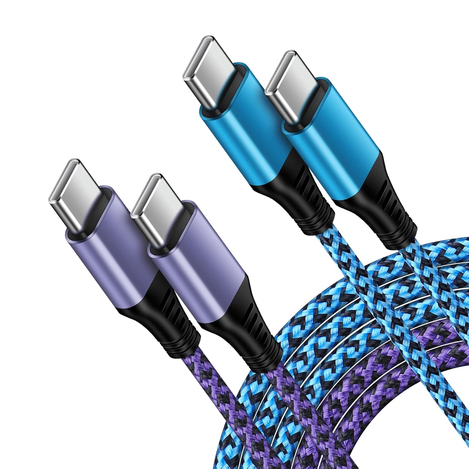 Samsung A16 5G Charger Cable 10FT, 2 Pack Extra Long USB C to USB C Power Cord Fast Charging Car Android Phone Wire for Samsung Galaxy A36 A56 A26 S25 Ultra A15 A35 A25 A14 S24 FE Z Flip 6 A54 A13