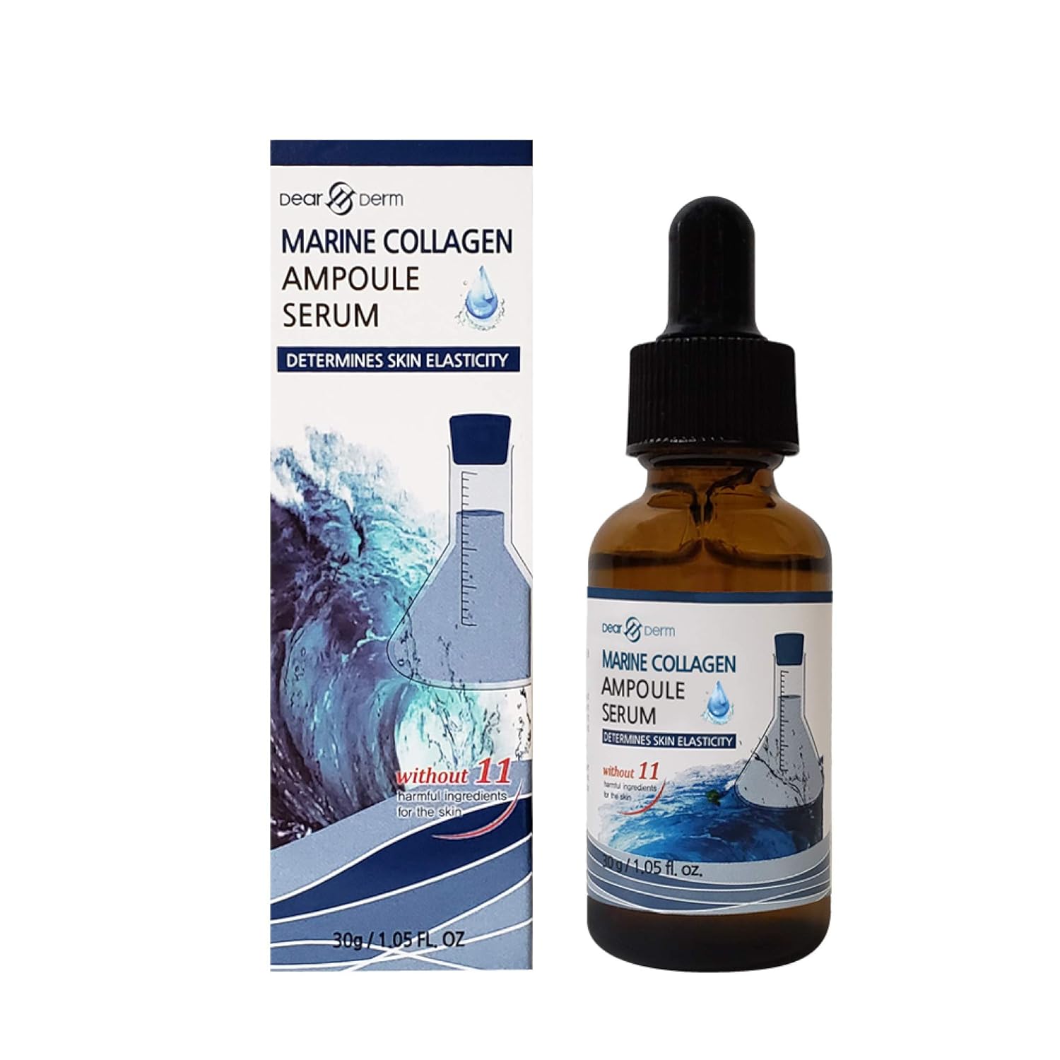 Dearderm Marine Collagen Intense Solution Ampoule Serum, 1.05 Fluid Ounce