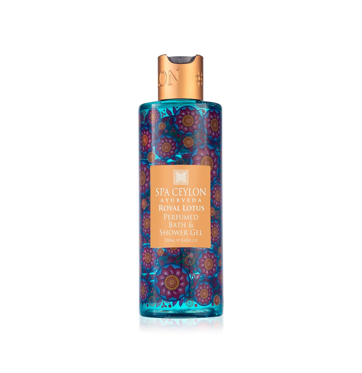 SPA CEYLON Royal Lotus Perfumed Bath & Shower Gel, Natural Body Wash, Moisturizing Body Cleanser, Foaming Gel, Paraben, Sulphate & Fragrance-Free, Suitable For All Skin Types