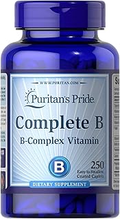 Puritan's Pride Complete B Complex for Energy Metabolism Caplets by Vitamin B, 250 Count