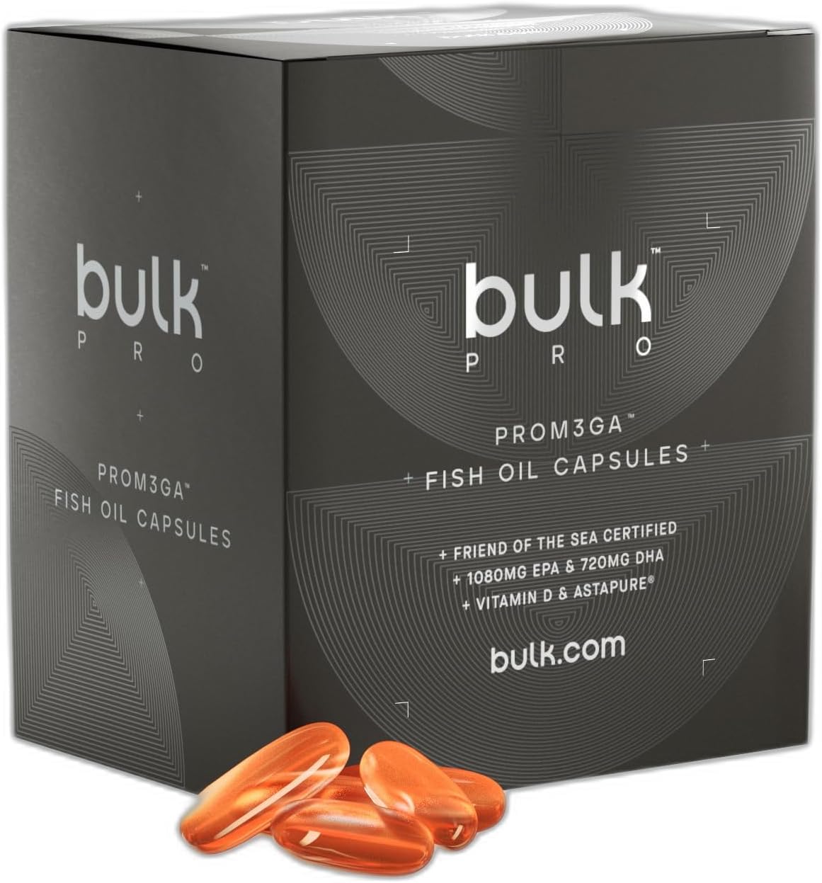 Bulk PROM3GA Softgels, Pack of 90 | High Strength Fish Oil, 3300 mg Fish Oil, 1080 mg EPA, 720 mg DHA Per Serving, 30 Servings