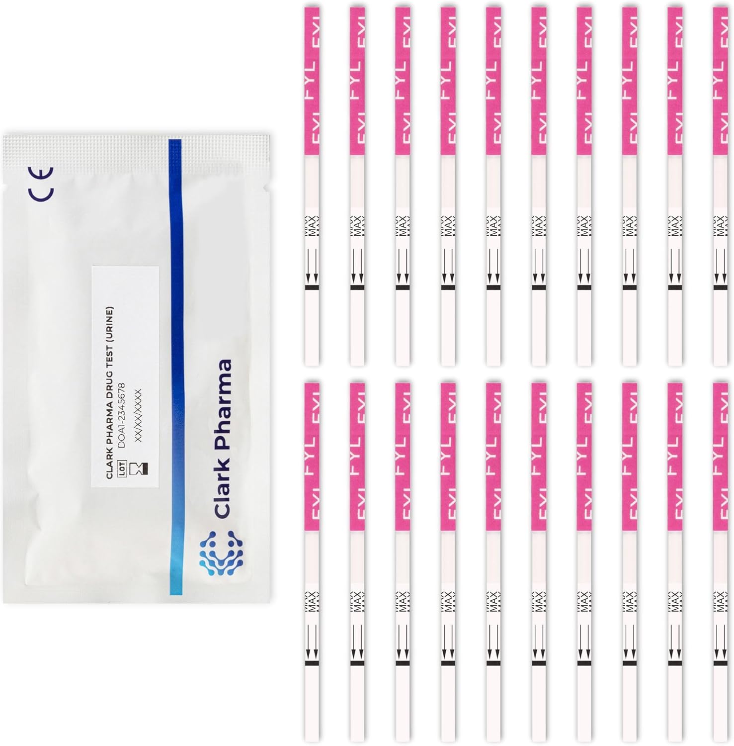 20 x Fentanyl Drug Test Strips | Tests Urine for Fentanyl | Fenty Opiate Drug Testing Kit Screener