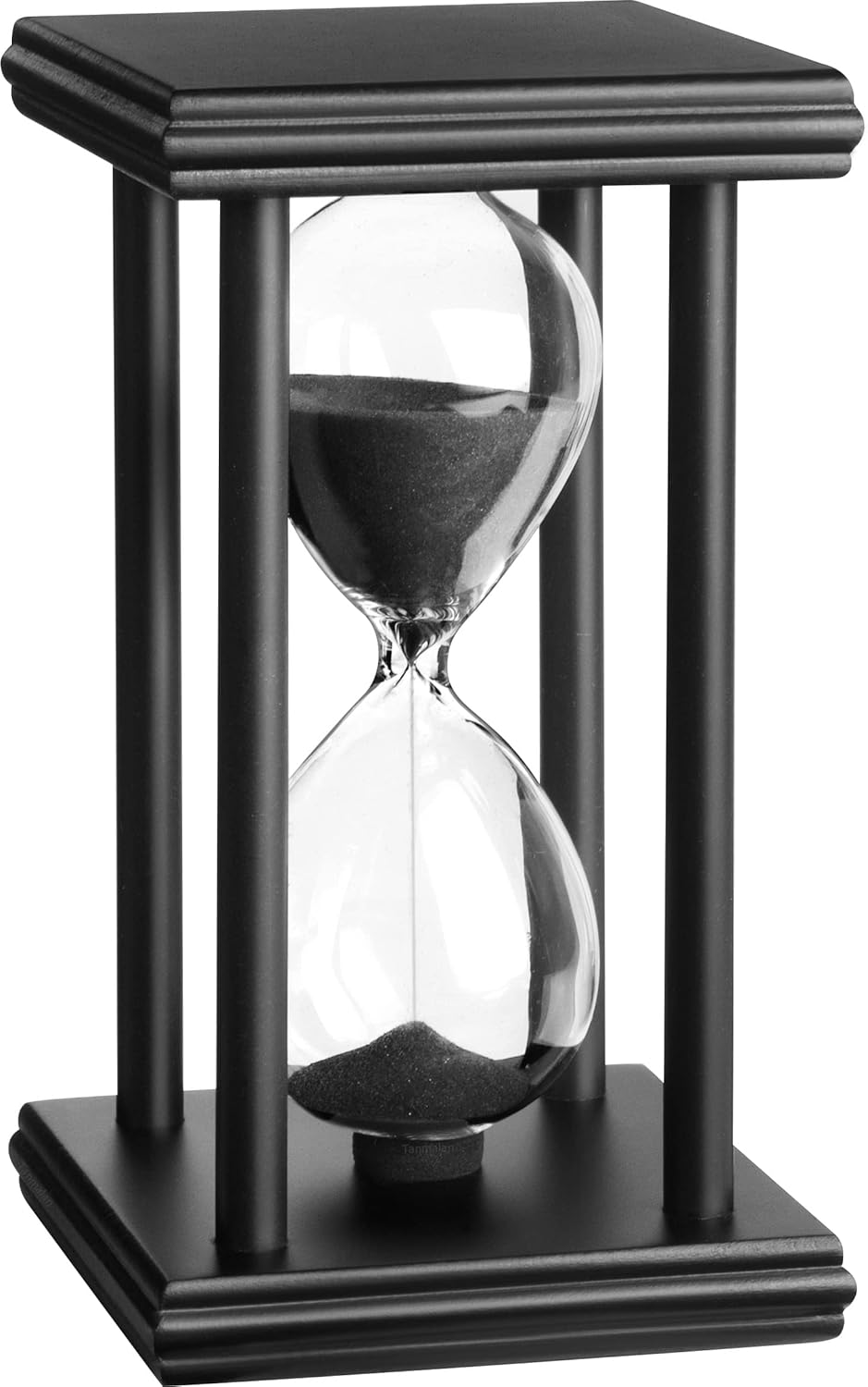 hourglas Sand Timer 30/60 Minutes Desktop Decorations Reloj de Arena ampulheta Sandglass (Black Sand,5.5 * 3.2 * 3.2inch,30min)
