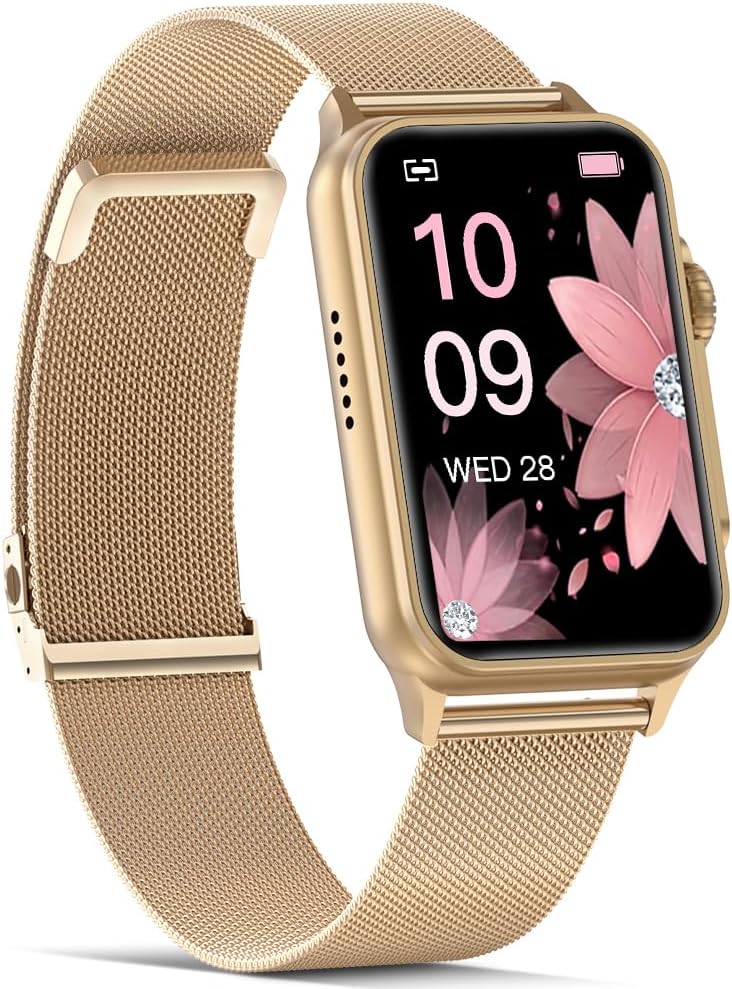 FITVII Nexa Fitness Tracker Answer/Make Calls, Smart Watch with Blood Pressure, Blood Oxygen, 24/7 Heart Rate Monitor, 120+ Sport Mode Activity Tracker with Step Counter, Sleep Tracker for Women Men