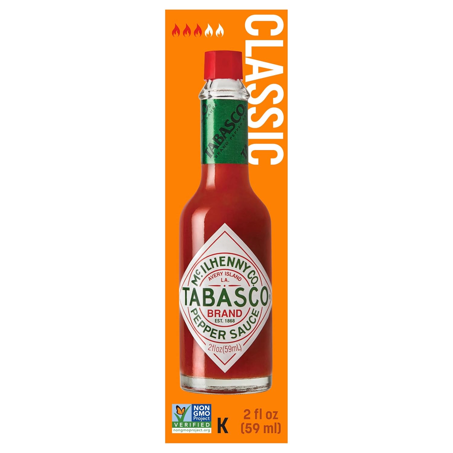 Tabasco, Pepper Sauce, Original Flavor Bottles, 2 Fl Oz