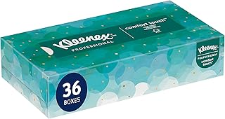 Kleenex Professional Facial Tissue, Bulk (21400), 2-Ply, White, Flat Boxed Format, Designed for Business (100 Tissues/Box, 36 Boxes, 3,600 Sheets/Case)