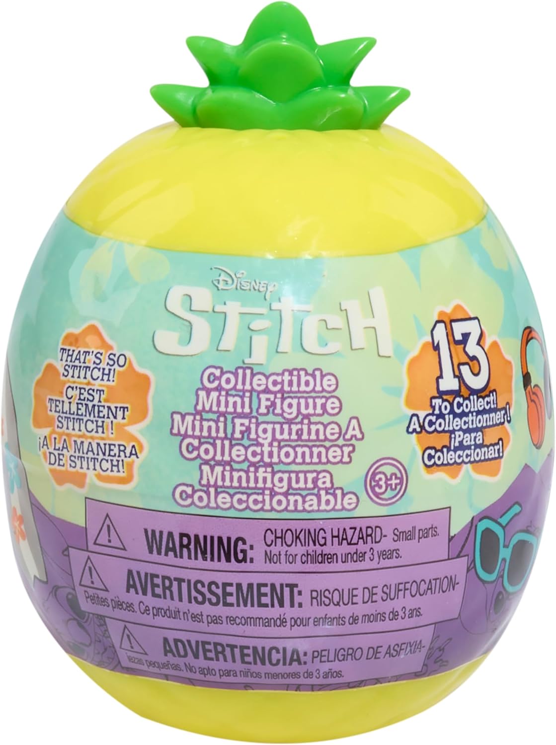 Just Play Disney Stitch That’s So Stitch Collectible Figures - Series 2, Mystery 2-inch Figurine, Blind Capsule, Kids Toys for Ages 3 Up