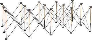 BORA Centipede 30in Folding Work Table Set - No Assembly 15-Strut Collapsible Table 6000lb Weight Limit - 4x8ft Mobile Work Station with Storage Bag, Foldable Work Bench Table - CK15S, Orange