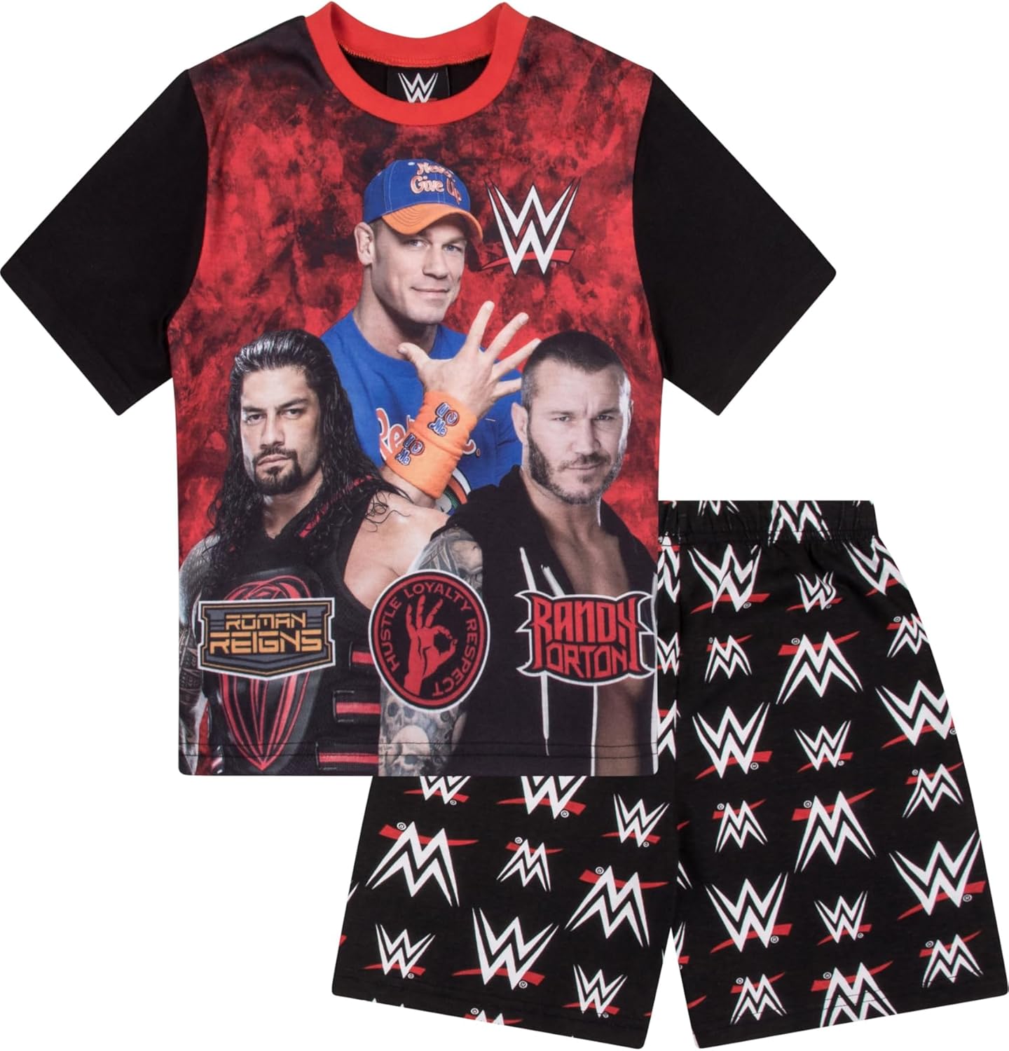 Boys WWE World Wrestling Entertainment John Cena Short Pyjamas