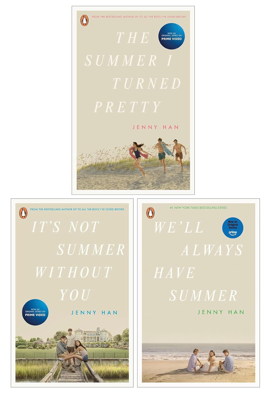 The Summer I Turned Pretty Series by Jenny Han 3 Books Collection Set (The Summer I Turned Pretty, It's Not Summer Without You & We'll Always Have Summer)