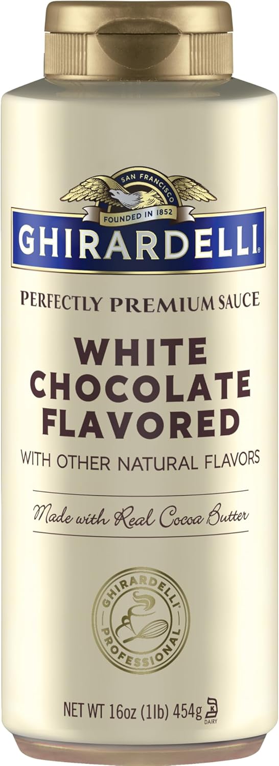 Ghirardelli White Chocolate Sauce, 16 Ounce Squeeze Bottle