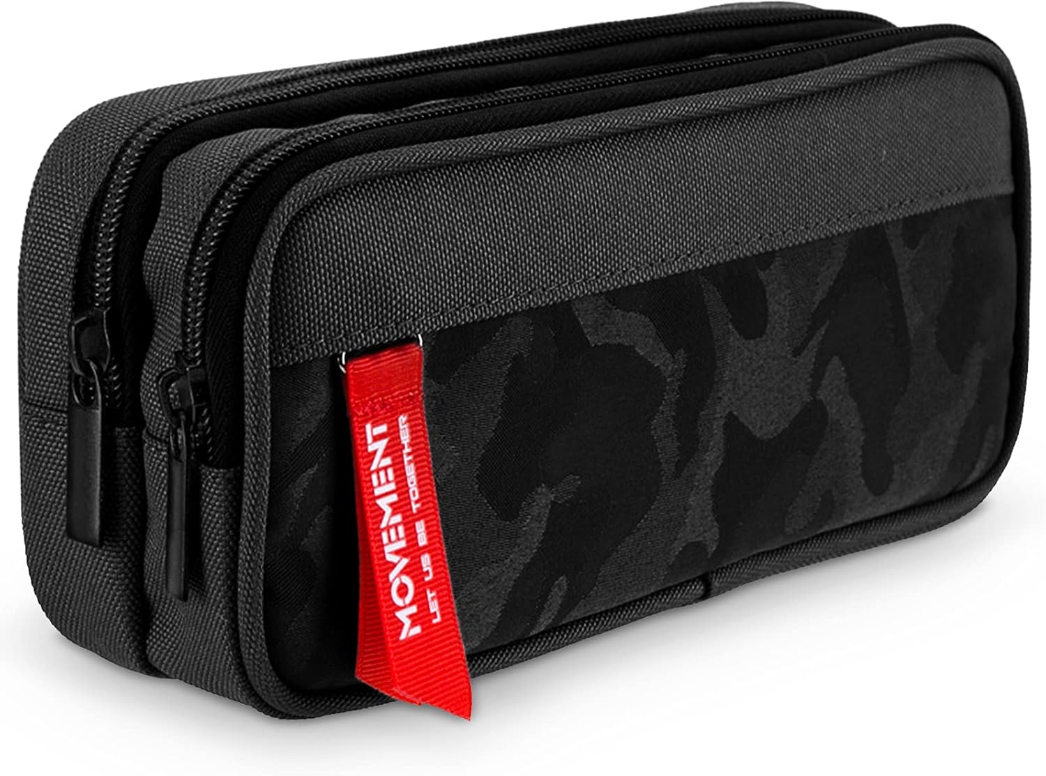 TOYESS Large Capacity Pencil Cases Boy, Big Storage Pencil Pouch Pencil Case for Boys Girl, Pencil Cases with 3 Compartments for Teenage Boy Secondary School, Back to School Supplies, Camouflage Black