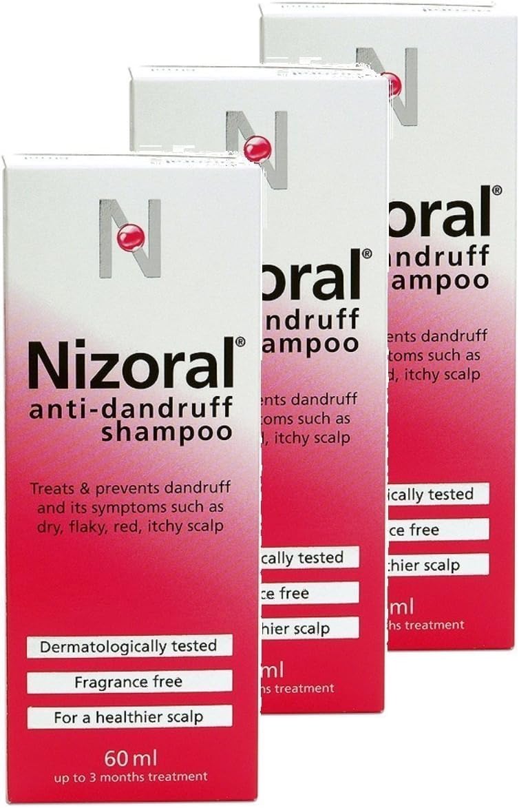 Nizoral Anti Dandruff Shampoo 60ml **3 PACK DEAL**