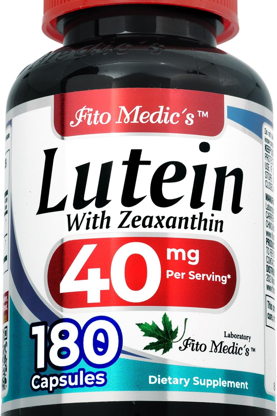 FITO MEDIC'S Lab | Lutein |180 Capsules |40 mg| Lutein 40mg | Lutein and zeaxanthin Supplements | Concentrate Extract | Lutein 40 mg | Lutein and zeaxanthin | zeaxanthin | Ultra high Absorption.