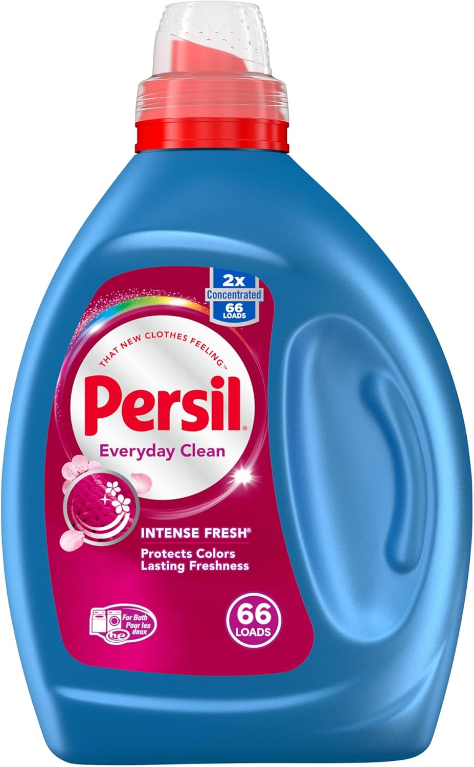 Persil Laundry Detergent Liquid, Intense Fresh Scent, High Efficiency (HE), Deep Stain Removal, 2X Concentrated, 50 fl oz, 66 Loads, (Packaging May Vary)