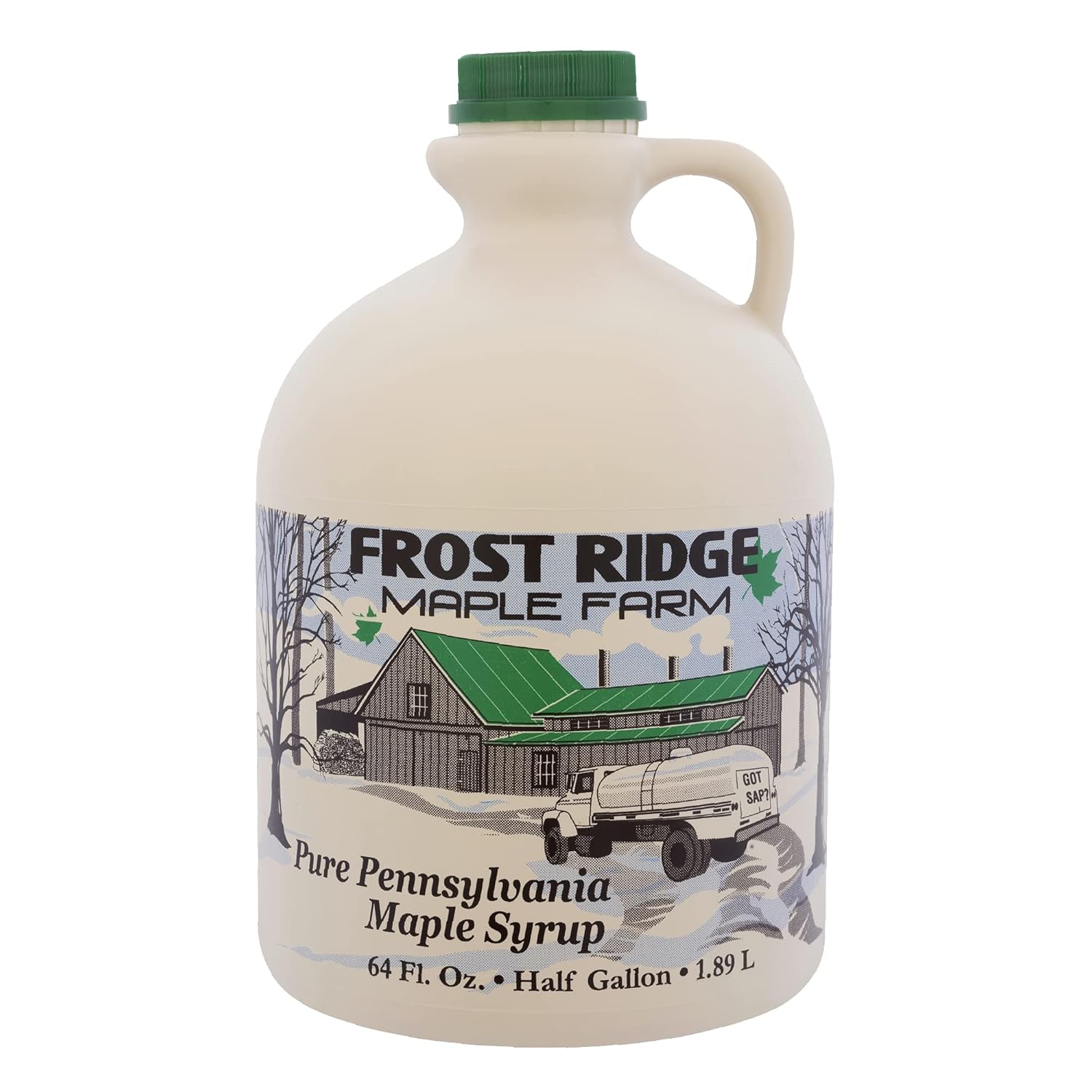 Frost Ridge Maple Farm, Organic Maple Syrup, Grade A, Half Gallon (64 FL Oz), Dark Robust (formerly Grade B)