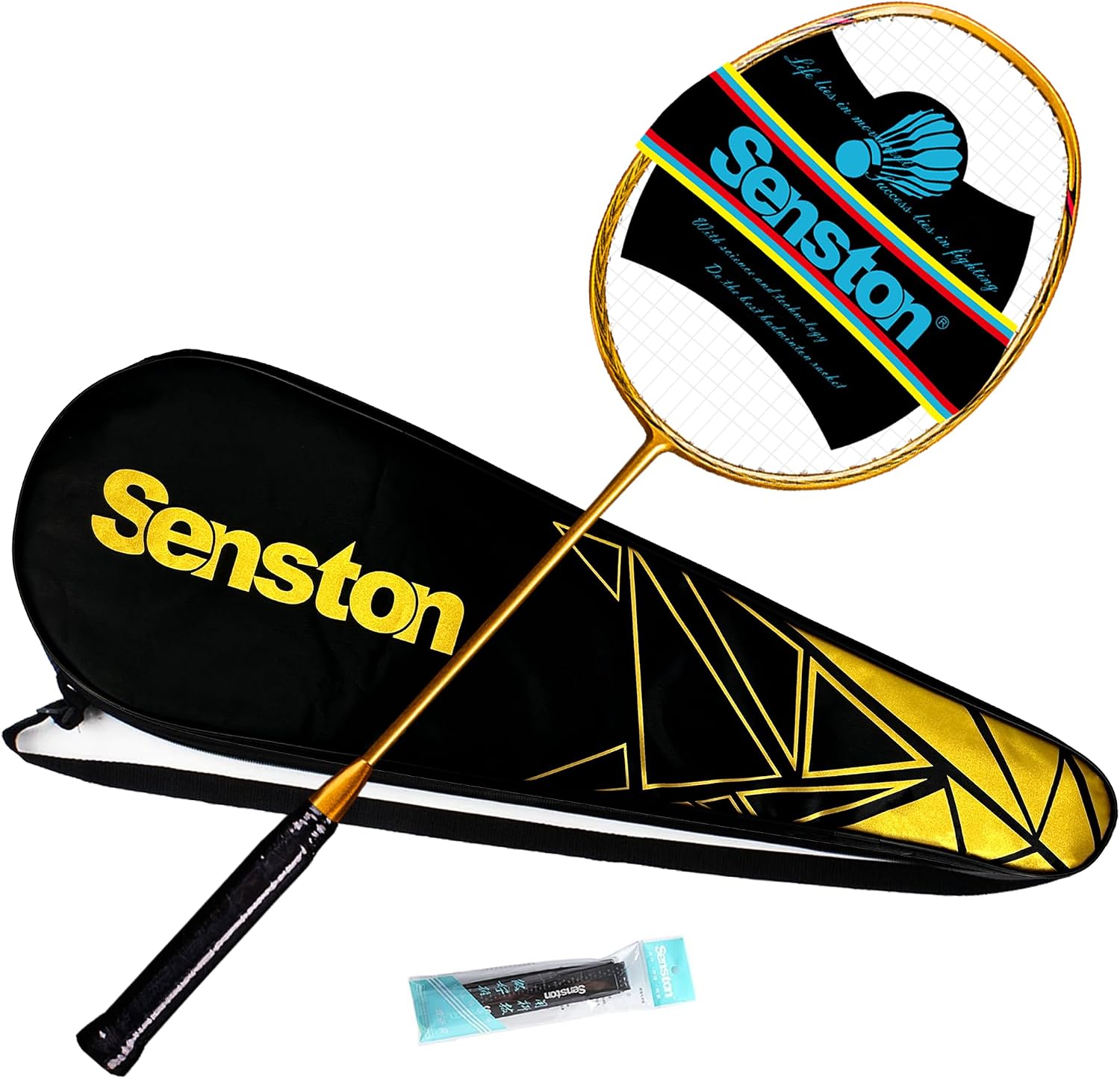 Senston Badminton Racket N80 Single High-grade Carbon-Fiber Badminton Racket,Including Badminton Bag
