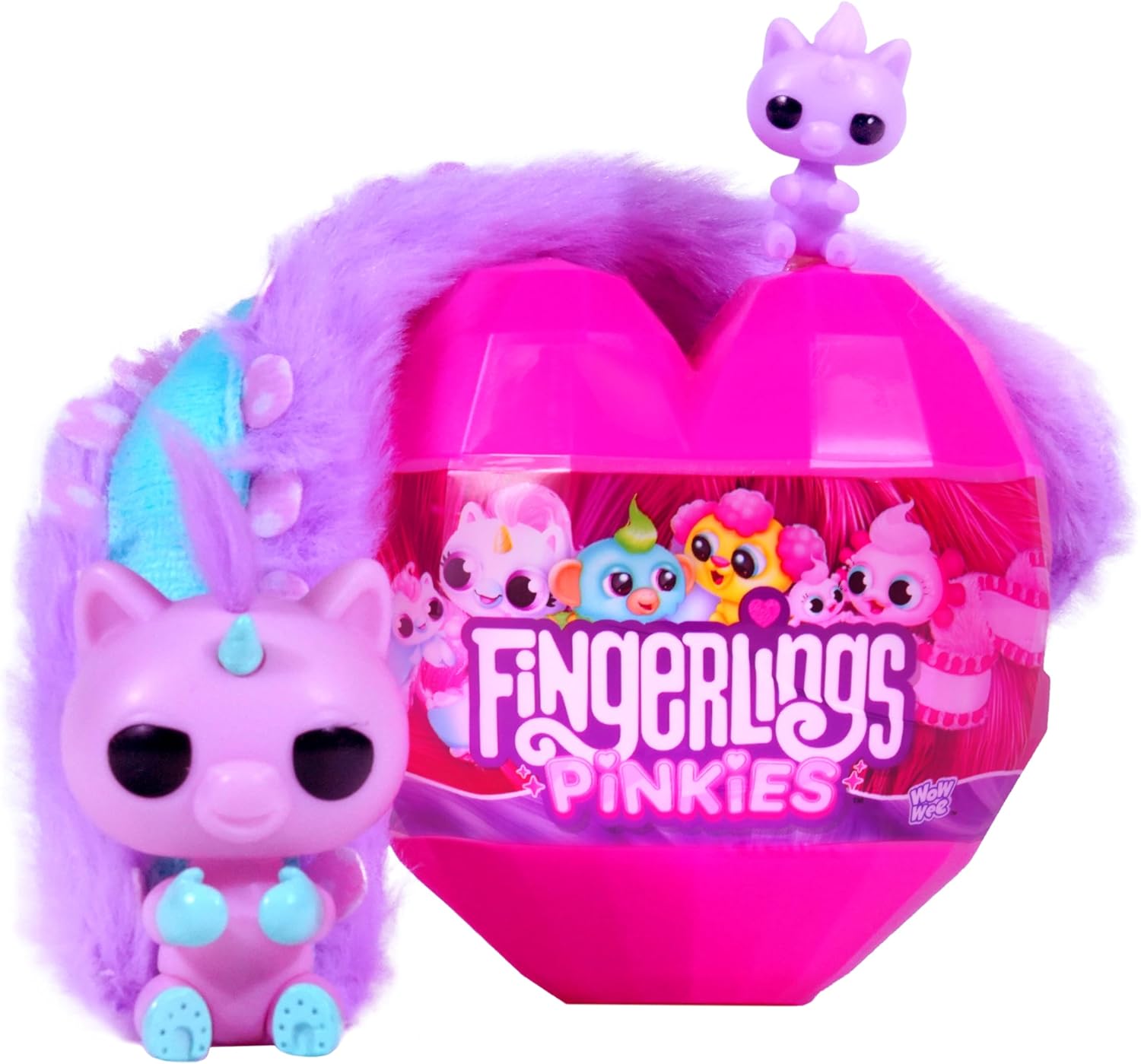 Fingerlings Pinkies, Pinkie Sized Pets, Cute collectable animals, Styles May Vary, Pink