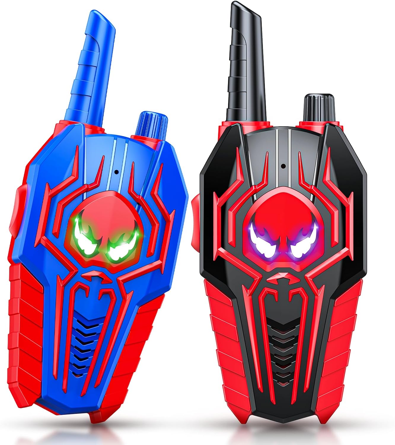 Spider Walkie Talkies for Kids: Toys Gifts for 3 4 5 6 7 8 9 Year Old Boys Girls Ages 5-7 Kids Walkie Talkies Outdoor Hiking 2 Way Radio Toy for 3-12 Year Old Boy Girl Halloween Birthday Gift Age 3-6