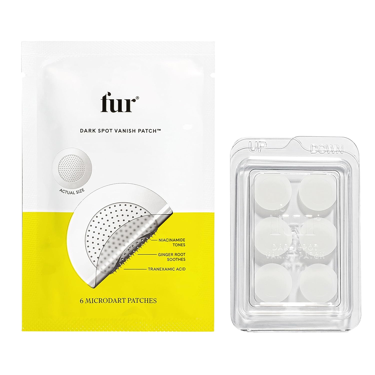 Fur Dark Spot Vanish Patch- Powerful Microdart Patches Designed to Target and Remove Dark Spots and Hyperpigmentation Caused by Body Acne and Ingrown Hairs, While Reducing Ingrown Scars