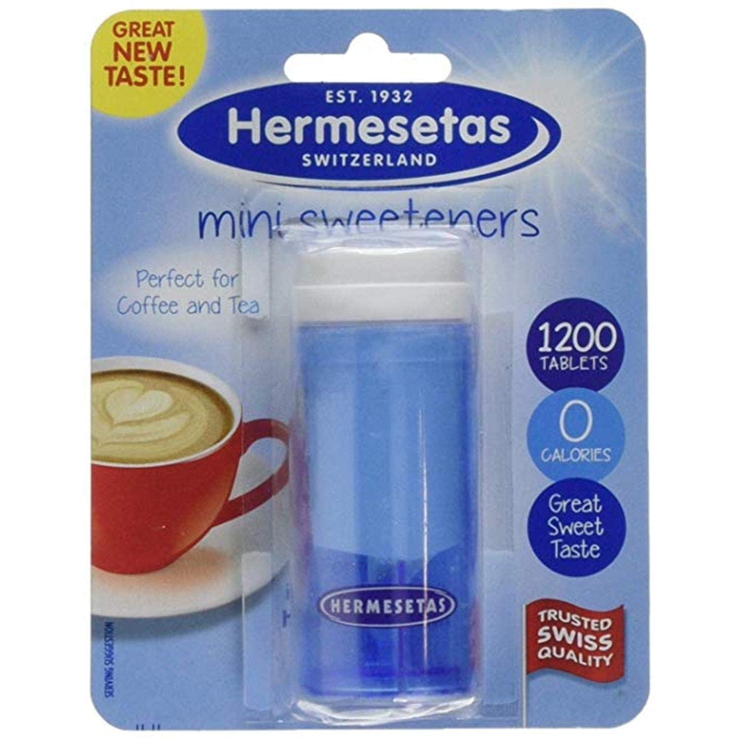 Hermesetas Three Packs Of Mini Sweetners Tablets 1200