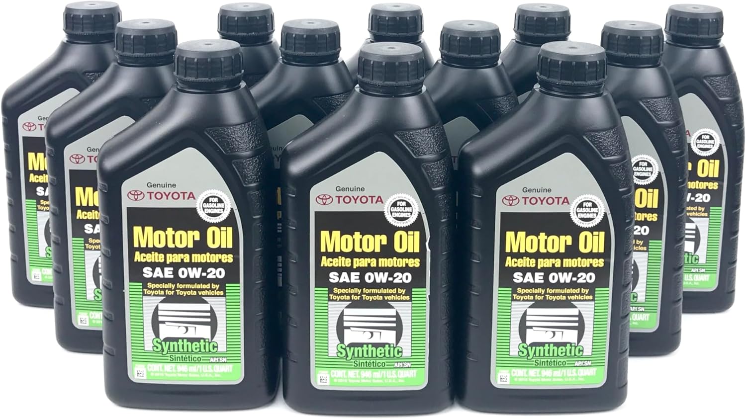 Toyota Case of 12 Quarts Full Synthetic 0W-20 Oil