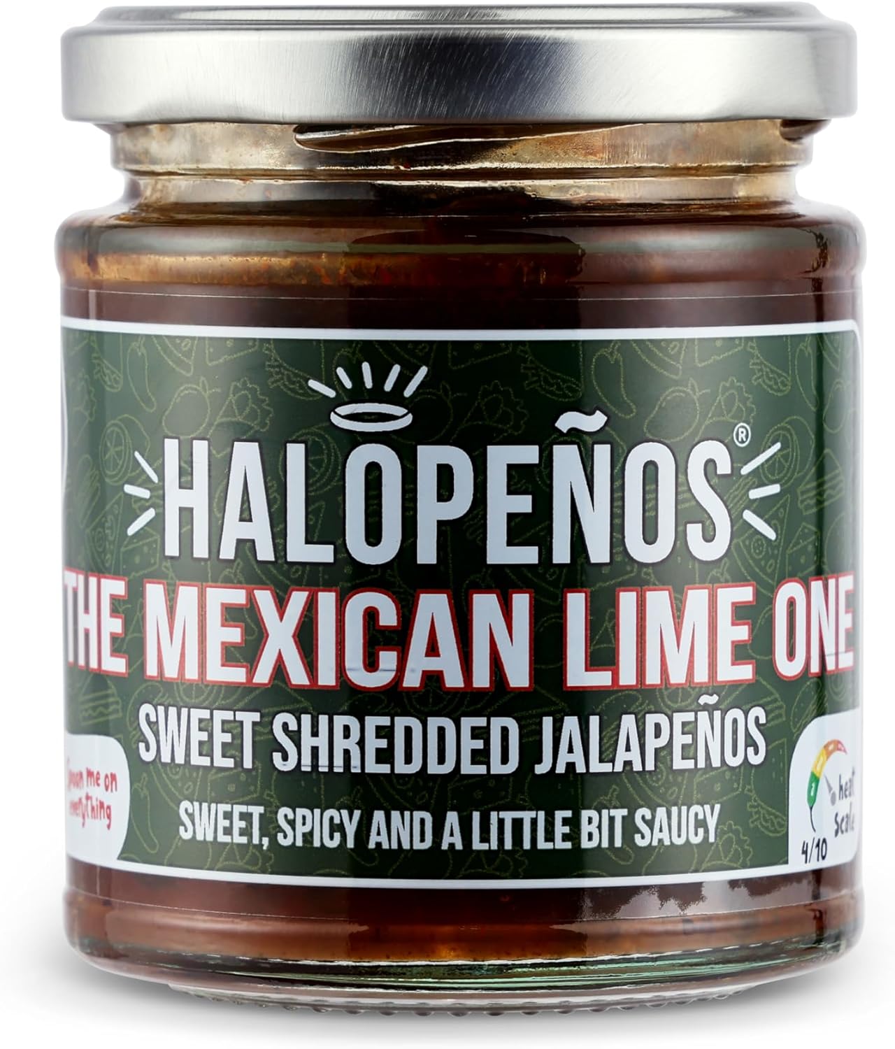 Halopenos - Mexican Lime Shredded Jalapenos, 200g Jar
