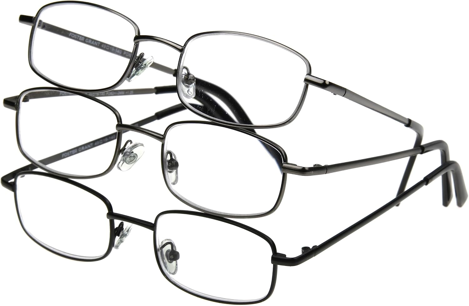 Foster Grant Men's Council Rectangular Reading Glasses