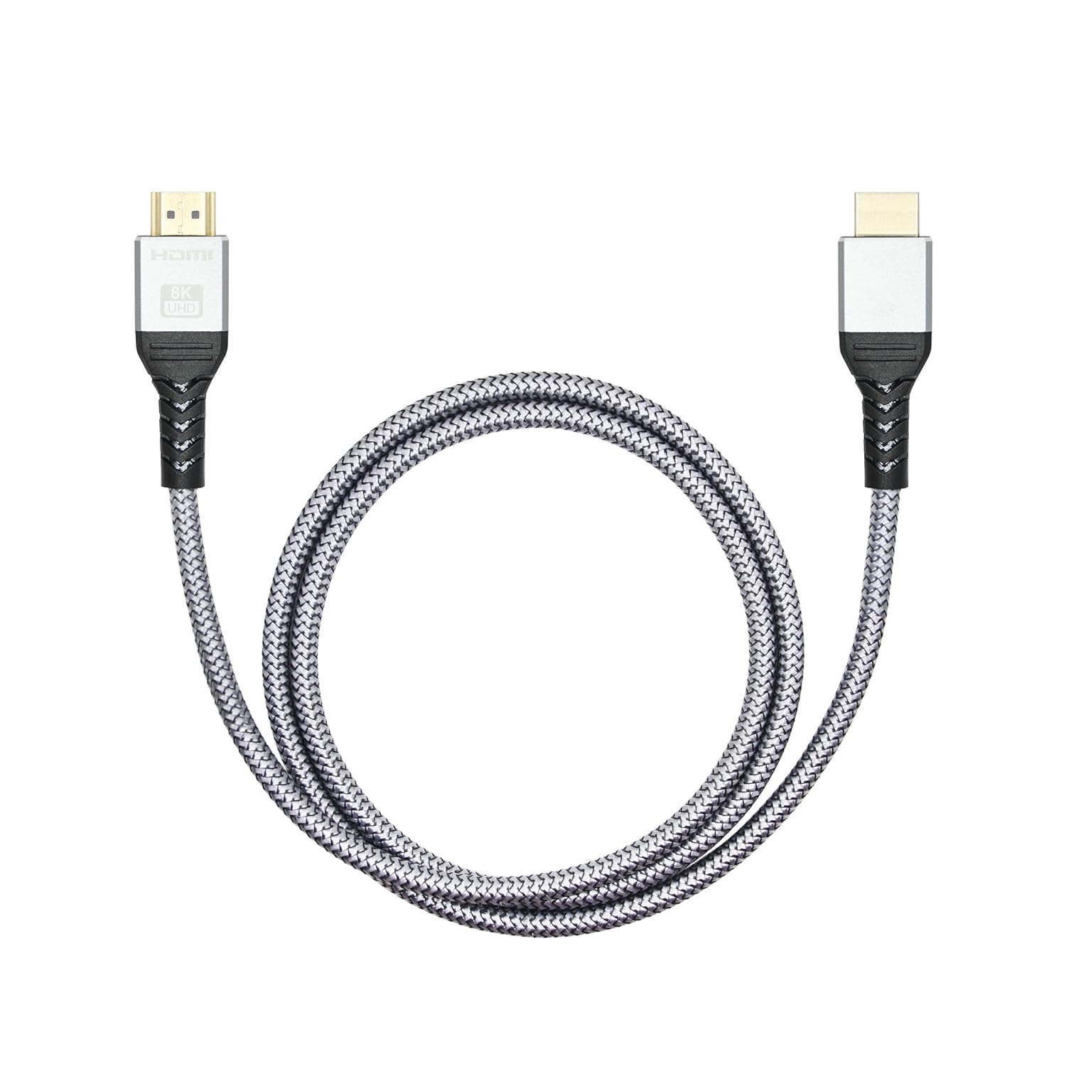 Riertostng HDMI 2.1 Cable 8K, Male to Male High Definition Connection Cable, Supporting 8K@60Hz, 4K@144Hz, Suitable for Laptops, PC, Projectors, etc. (1M)